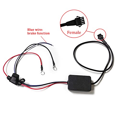 Kingshowstar 18 Kinds of Color Dual Remote RGB Music Controller for Motorcycle LED Accent Strip Light with Brake Function