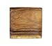 Pacific Merchants Acaciaware 10-Inch Acacia Wood Square Serving Tray, set of 4,Brown,10 Inch, Set of 4