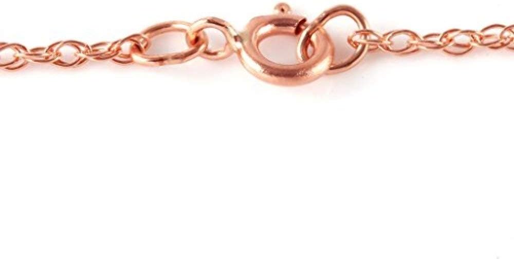 Galaxy Gold GG 14k Rose Gold 18" Necklace with Garnet Cross Pendant - Image 4