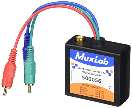 Muxlab 500056 Component/Composite Video Balun, Male