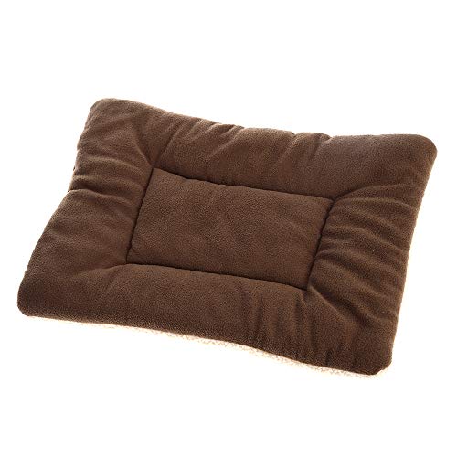 Anself Macio lavável Cat cão de filhote de Mat Bed Pad Almofada reversível velo Pet Kennel Mat Crate