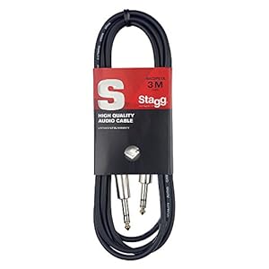 Stagg SAC3PS DL 3m/10 ft Deluxe Jack to Jack Instrument Cable