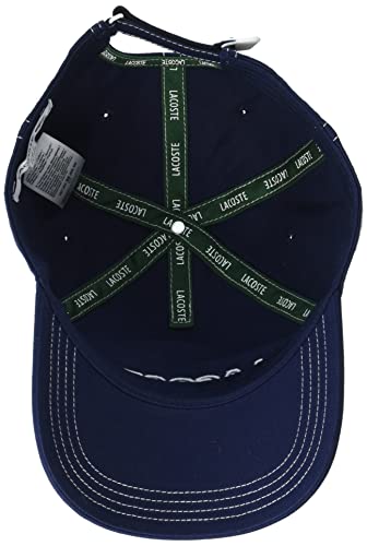 Lacoste Bold Branding Hat, Navy Blue, One #TOP2