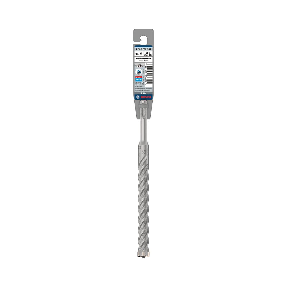 Bosch 1x PRO SDS plus-5X Kırıcı Delici Delme Ucu (Donatılı Beton, Beton, Ø 16,00 mm, Professional Aksesuar Kırıcı Delici)