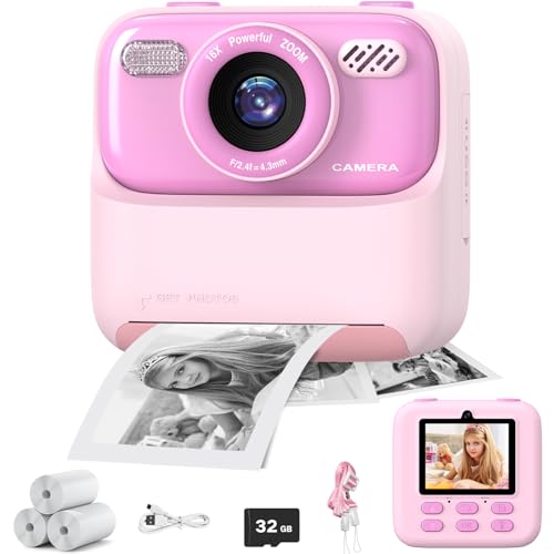masterbee Kid Camera Instant Print Photo, Birthday Gifts for Girls and Boys, Kid