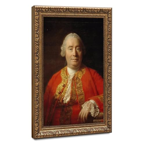 Portrait sur toile de David Hume idée cadeau pour bureau de lettré