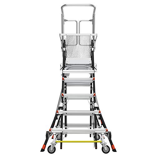 Little Giant Ladders, Adjustable Safety Cage, 5-9 foot, Safety Cage, Fiberglass, Type 1AA, 375 lbs weight rating, (18509-240)