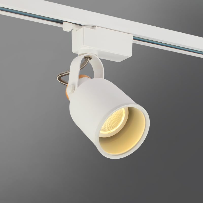 Spot LED sur rail en aluminium, ampoule GU10 7 W, éclairage de plafond, éclairage sur rail, spot for peinture, AC90-260 V(Warm White)