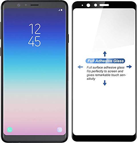 Image of Screen Protector for Samsung Galaxy A8 Star | A9 Star (Black) Tempered Glass Edge-to-Edge 6D Screen Guard With Installation Kit