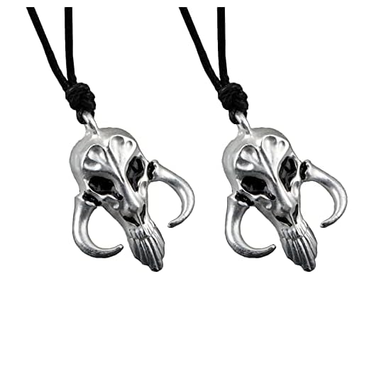 Fengguock 2 PCS Collar Colgante de Star Wars, Star Wars Charms Collar, Colgante de Yoda Mandalorian, Collar con Colgante Mandaloriano, Star Wars Series Charms Collar Collar Personalizado