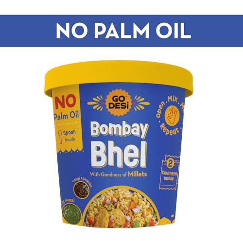 Image of GO DESi Bombay Bhelpuri with Chutney No Palm Oil, Pack of 2 x 100 grams