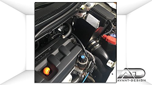 AF Dynamic Black Air Filter Intake Systems with Heat Shield 2012-2015 For Civic 1.8L 4cyl - Thumbnail 6