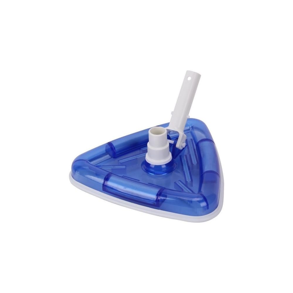 Tête De Balai Piscine Triangulaire | Pour Liner | Poids 1,5kg | Aspiration Fond Large | Compatible Tuyau 32/38mm