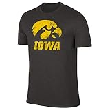 Iowa Hawkeyes Heathered Logo T-Shirt - Men and Women
