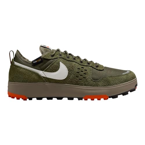 C1TY Premium Cordura Mens Running Shoes (Rough Green/Summit White/Electro Orange) (IH0267-326, Green/Orange/White)