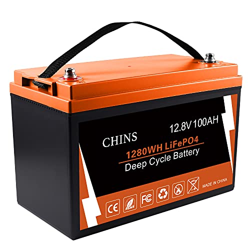 Smart 12V 100AH Lithium Battery, Support Low Temperature Charging (-31°F), Built-in 100A BMS, 2000+ Cycles, Mobile Phone APP Monitors Battery SOC Data