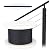 MUZATA 300ft 1/8inch T316 Black Wire Rope Cable Railing Stainless Steel Marine Grade Aircraft for Indoor Stair Deck DIY Balustrade Hanging Fencing 7x7 Strand WR19, WP1 BR1