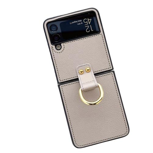 Housse cuir Z Flip 3 pour utilisation mains libres en voyage avec support