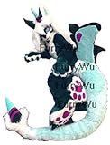 FurryWu Studio Japan Kemono Kawaii Ghost Dragon Fursuit Teen Costumes Caribou Full Furry Suit Fursona Kigurumi Digitigrade Anime, Custom Note pls