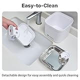 Veehoo Wireless Cat Water Fountain for Drinking, 2.5L Battery Operated Cat Fountain with Stainless Steel Tray Motion Sensor, Cordless Quiet Drinking Fountains for Cats Rechargeable with 6pcs Filters - Image 8