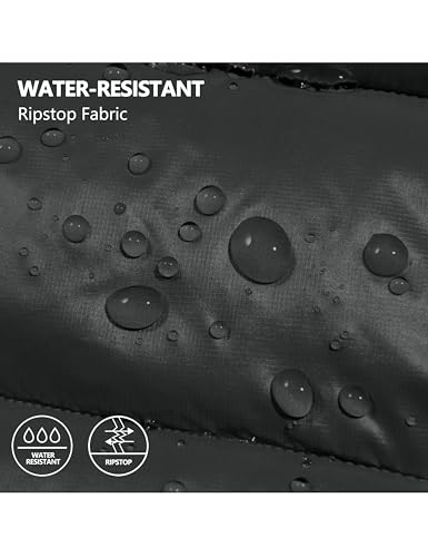 Mapamyumco Men’s Lightweight Puffer Vest with Hood, Water-Resistant Sleeveless Jacket for Hiking Ski4