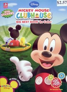 MICKEY MOUSE CLUBHOUSE BIG BEST BOOK TO COLOR: Amazon.com: Books