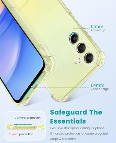 Image of Lustree Back Cover Transparent Case Compatible with Samsung Galaxy F15 | Clear + TPU Case with 4 Corner Air Cushion Protection & Camera Protection | Slim& Stylus Cover