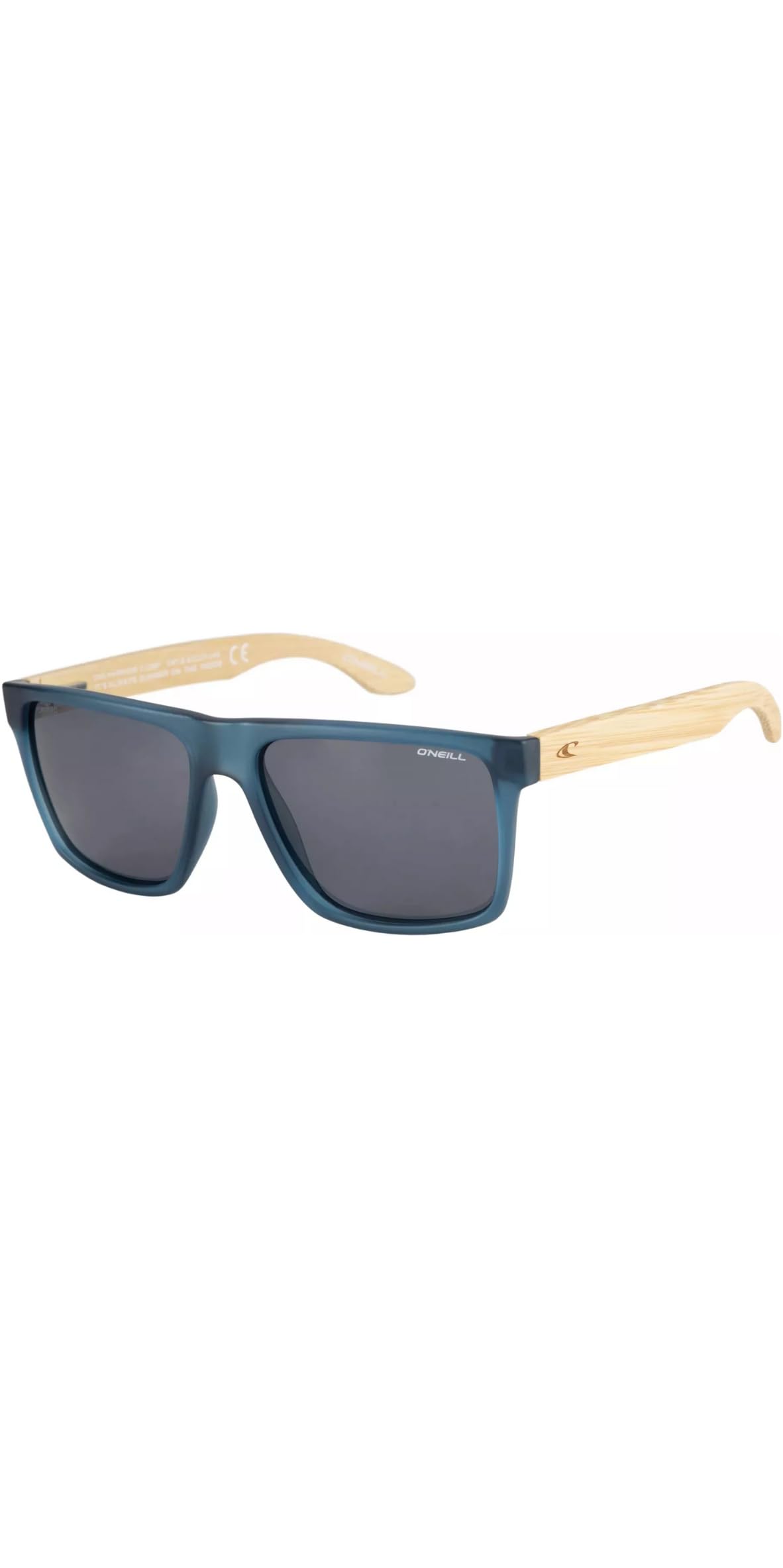 O'Neill Men's Polarized Sunglasses - Matte dark blue/Bamboo/Solid brown Lens - ONHARWOOD2.0-105P size 57-17-142 mm…