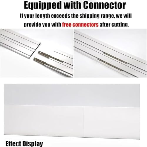 Custom Blackout Curtain Track Cover Box - Ceiling Mount Drapery Rail Protector for Enhanced Privacy and Light Control, Ideal for Home and Office Use