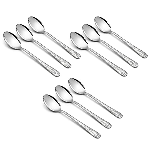 9-Piece Stainless Steel Kids Spoons, Haware Toddler Flatware, Kids Silverware Preschooler Utensils, Baby Spoons For Self Feeding, Mini Cutlery Set For Home Kitchen School, Healthy And Dishwasher Safe #TOP30