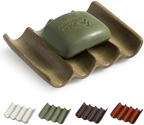 Amazon.com: Cormomu Soap Dish Bar Soap Holder for Shower, Self Draining ...