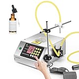 Moonshan Liquid Filling Machine 0.1-5 Fl Oz Peristaltic Pump Bottle Filler Machine Automatic Bottling Machine Digital Control for Cosmetic Oil, Essential Oil, Wine, Beverage, Lotion(Single Nozzle)