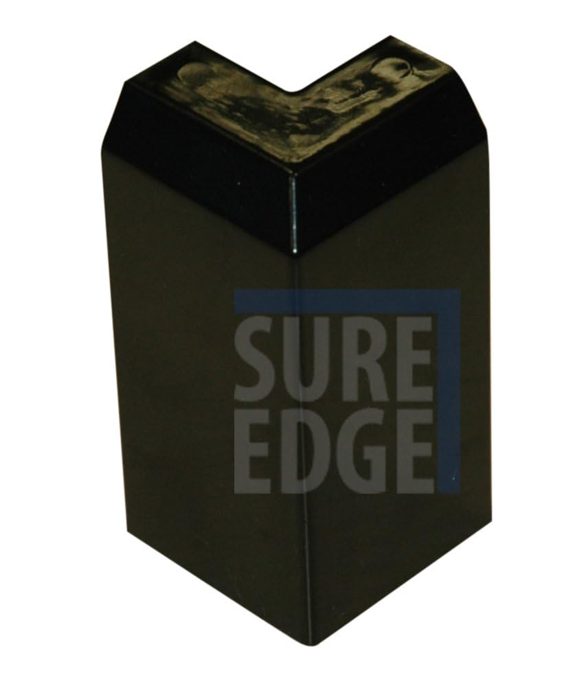 Sure Edge External Kerb Corner Trims for use with Sure Edge Trim System - Rubber Roofing Trim - ClassicBond EPDM (1, Black)
