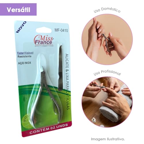 Kit de Manicure Alicate e Lixa em Aço Inox – Precisão, Durabilidade e Cuidados Profissionais para Su