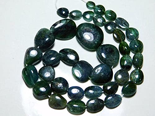 Paraiba Tourmaline verte en pépites lisses de 7-16mm pour création de bijoux uniques de 130 carats