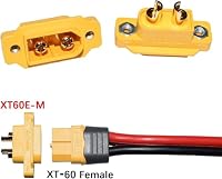 RUNCCI-YUN 10Paar XT60E-M XT-60 Stecker Männlich XT60E-M Einbaustecker lipo Batterie anschlüsse 2Pin Connector Kabelstecker für Modelle DIY – Ansicht 6