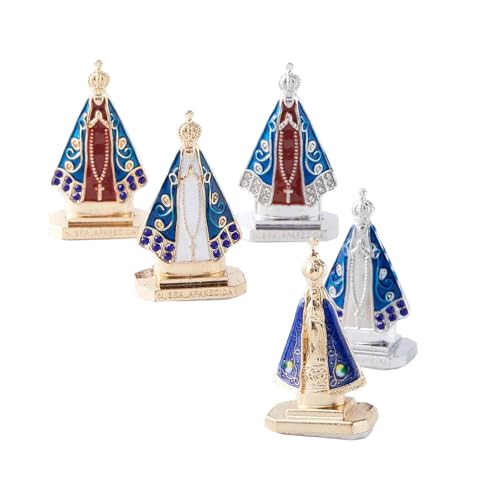 Cnrfeoap Nossa Senhora Aparecida - Estatua de las vírgenes de María, regalo religioso, adorno de mesa, oficina, sala de estar, decoración del hogar, estatua de Nossa Senhora Aparecida