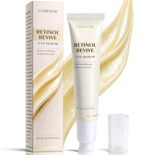 Retinol & Caffeine Eye Serum - Dark Circles Relief & Depuffing Tr...