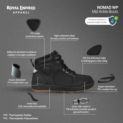 Image of Royal Enfield City Cruising Black Boots