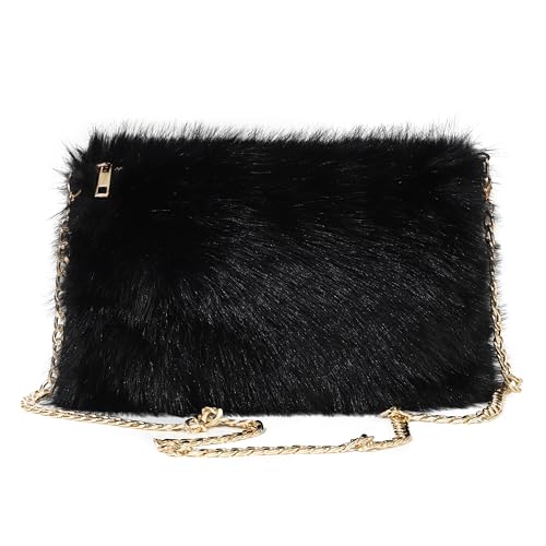LA CARRIE Bolsas transversais de pele sintética para mulheres, bolsa de ombro, alça de ombro, Preto, One Size