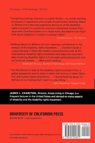 Nothing about Us Without Us: Disability Oppression and Empowerment