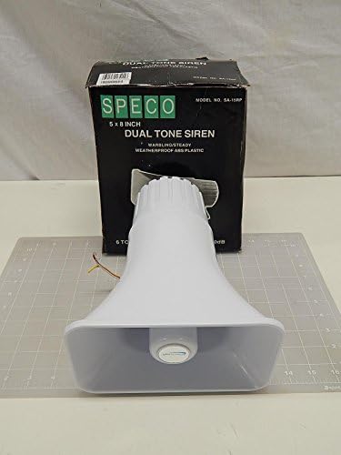 Speco SA15RP 30W 5" x 8" Dual Tone Alarm Siren