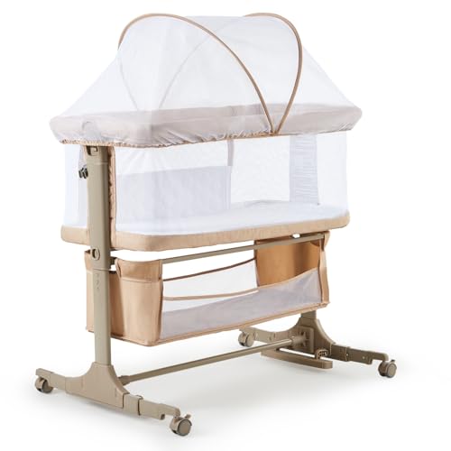 GarveeTech Bedside Bassinet Baby Bassinet, 3 in 1 Bedside Sleeper