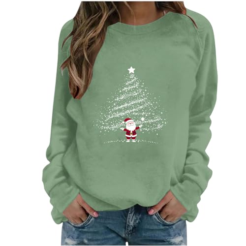 Weihnachtspullover Damen Lustige Weihnachts Sweatshirt Damen Ohne...