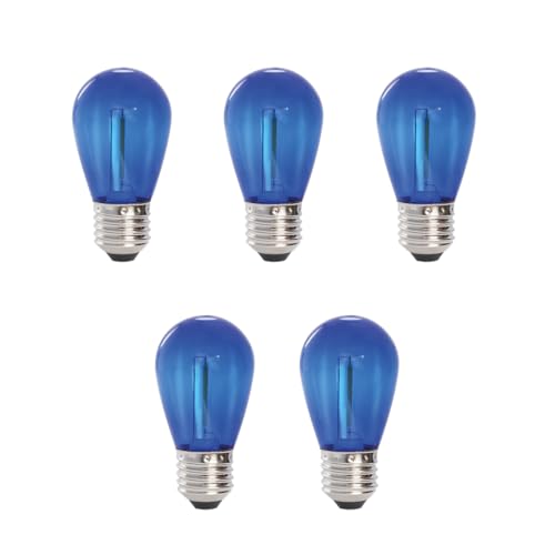 Ampoule LED basse tension 12V LightsOn Deco E27 bleue à intensité variable lot de 5