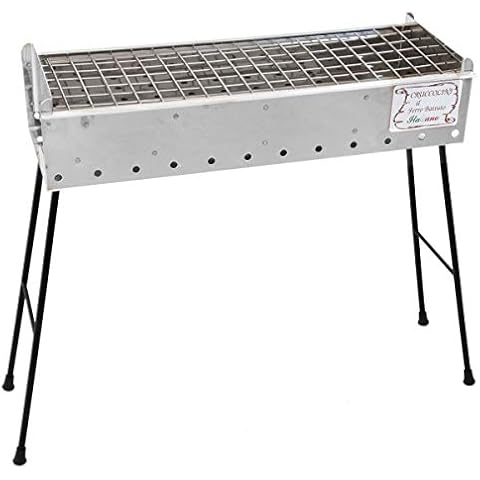 CRUCCOLINI BA82 Charcoal Barbecue Positano, Silver, 58 x 22 x 59 cm Cover