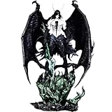 Zhongkaihua Figura de anime grande de 30 cm, ala negra, Ulquiorra, figura de acción con accesorios de lanza PVC y ABS, figura completa pintada, modelo anime, decoración de mesa