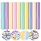 Tintnut 3D Flockfolie Plotterfolie Textil,Pastell, Pack of 10, 30cmx25cm für kreative Bügelbilder - Perfekt für Cricut, Plotter und Transferpressen