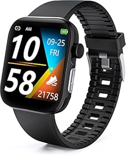 Smart Watch Heart Rate Activity Tracker, SEATANK Blood Oxygen Meter HRV Blood Pressure Monitor Waterproof Fitness Tracker Watch with Sleep Monitor Smart Band Calories Pedometer for Women Men (Black1)