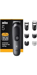 Braun All-in-One Kit Series 5, 11in1 Grooming, Ultra Sharp Blade